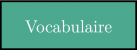 Vocabulaire